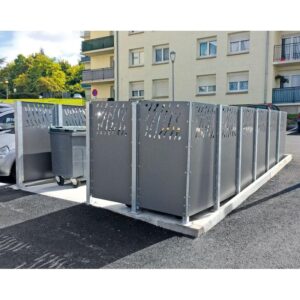 Cache conteneurs modulable en acier
