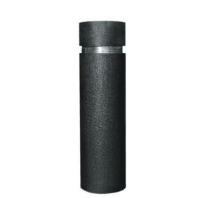 Borne Barcelona diametre 200 mm grise avec un cerclage en inox