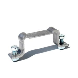 Bride standard pour poteau 80 x 40 mm